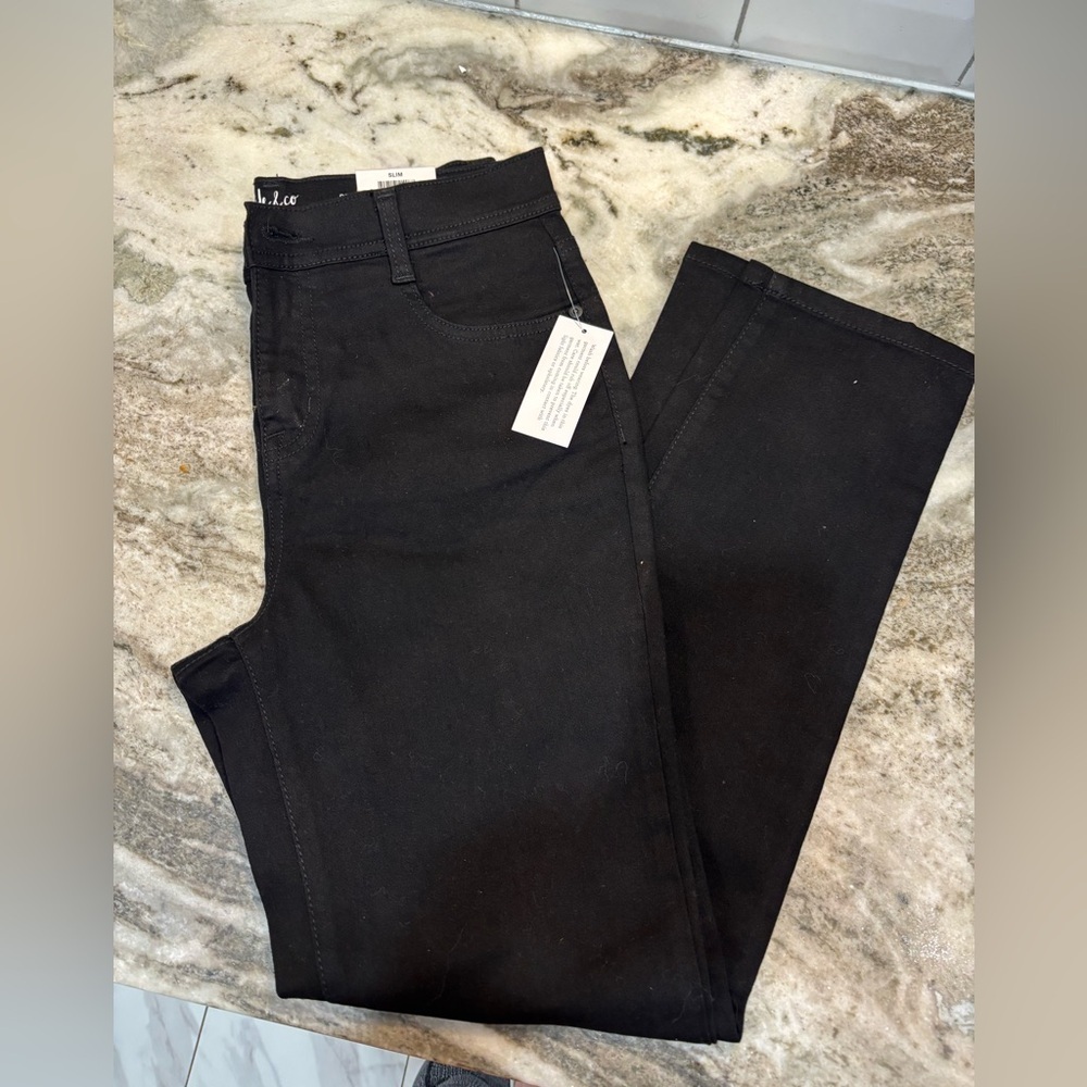 Style & Co. Black Slim Leg Jeans Size:6